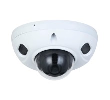 Уличная мини-купольная IP-видеокамера с ИИ, 4Мп; 1/3 CMOS; объектив 2.8мм; механический ИК-фильтр; WDR(120дБ); чувствительность 0.005лк@F1.4; сжатие: H.265+ H.265 H.264+ H.264 MJPEG; 3 потока до 4Мп@25к/с; видеоаналитика: SMD 4.0(интеллектуальный детектор