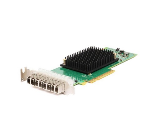 Сетевая карта Emulex LPe31004-M6 bulk Gen 6 (16GFC), 4-port, 16Gb/s, PCIe Gen3 x8, трансиверы установлены, LP+FH brackets, OEM Сетевая карта Emulex LPe31004-M6 bulk Gen 6 (16GFC), 4-port, 16Gb/s, PCIe Gen3 x8, трансиверы установлены, LP+FH brackets, OEM