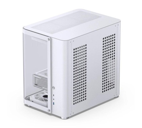 Корпус без блока питания/ Case JONSBO TK-2, Midi-Tower, TG, no fans, 1xUSB-A 3.2 + 1xUSB-C 3.2, ATX, mATX, mITX White