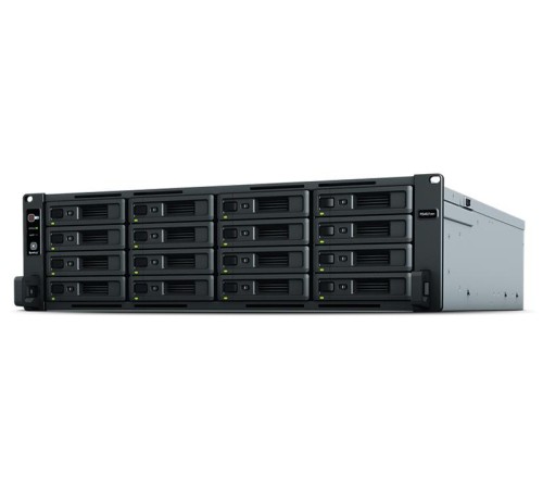 Система хранения данных Synology 3U/16bay 8C 2,1GhzCPU/16Gb(64)/RAID0,1,10,5,6/upto 40HDD (2xRX1217(RP))/2xUSB/4xGbE+2x10GE/2xPCIe/iSCSI/2xIPcam(upto90)/2xRPS/no rail/1YW repl RS4017xs+