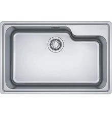 Мойка Franke 101.0689.946/ Best, Серия BELL, Мойка BCX 610-74 TL, мойка 740 x 480 mm, чаша 675 x 415/350 x 200 mm,  монтаж сверху, скрытый перелив, крепления FastFix