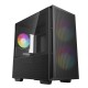 Корпус ПК без блока питания/ Case Deepcool CH360 Digital, 1xUSB3.0, 1xType-C, 2x140ARGB fan, 1x120ARGB fan, mATX, Digital display, Black