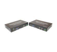 Комплект/ OSNOVO Комплект для передачи VGA, USB, RS232 и аудио по кабелю витой пары до 120м. Максимальное разрешение сигнала до 1920x1080(60Гц). Порты USB предназначены только для подключения клавиатуры и мыши