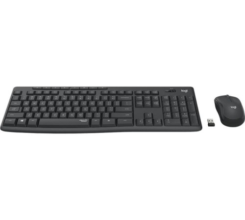 Клавиатура+мышь Logitech Wireless Desktop MK295 (Keybord&mouse), USB, SilentTouch, Black, Rus/Eng, [920-009807] (незначительное повреждение коробки)