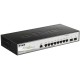 Коммутатор/ DGS-1210-10/ME/B Managed L2 Metro Ethernet Switch 8x1000Base-T, 2x1000Base-X SFP, Surge 6KV, CLI, RJ45 Console, RPS, Dying Gasp