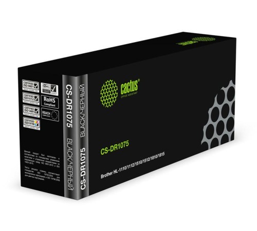 Блок фотобарабана Cactus CS-DR1075 DR-1075 черный ч/б:10000стр. для HL-1110/1112/1510/1512/1810/1815 Brother Блок фотобарабана Cactus CS-DR1075 DR-1075 черный ч/б:10000стр. для HL-1110/1112/1510/1512/1810/1815 Brother