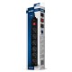 Фильтр SVEN Optima 3 м (6 розеток) черный, цветная коробка/ Surge Protector SVEN Optima 3 m (6 outlets) black, color box