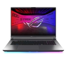 Ноутбук/ ASUS ROG Strix G18 G815LR-S9126W 18"(2560x1600 IPS (матовый, 240Hz))/Intel Core Ultra 9 275HX(2.7Ghz)/32768Mb/1024PCISSDGb/noDVD/Ext:NVIDIA GeForce RTX 5070 Ti(12288Mb)/Cam/BT/WiFi/90WHr/war 1y/3.2kg/Eclipse Gray/Win11Home