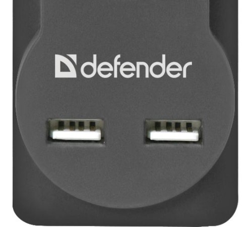Сетевой фильтр Defender DFS 753 3,0 м, 5 розеток, 2xUSB, 2.1A Сетевой фильтр Defender DFS 753 3,0 м, 5 розеток, 2xUSB, 2.1A