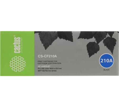 -/ Картридж лазерный Cactus CS-CF210A CF210A черный (1600стр.) для HP LJ Pro 200 M251/M276