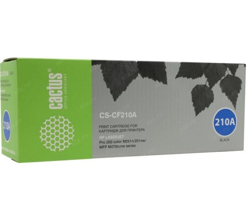 -/ Картридж лазерный Cactus CS-CF210A CF210A черный (1600стр.) для HP LJ Pro 200 M251/M276