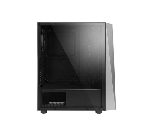 Корпус ZALMAN S4 Plus, ATX, BLACK, WINDOW, 2x3.5", 1x2.5", 2xUSB2.0, 1xUSB3.0, FRONT 2x120mm RGB, REAR 1x120mm RGB (некомплект - отсутствует вентилятор)