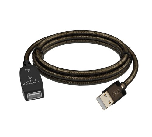 GCR Удлинитель активный 7.5m USB 2.0, AM/AF, GOLD, черно-прозрачный, с усилителем сигнала, разъём для доп.питания, 28/24 AWG, GCR-53805 GCR Удлинитель активный 7.5m USB 2.0, AM/AF, GOLD, черно-прозрачный, с усилителем сигнала, разъём для доп.питания, 28/24 AWG, GCR-53805