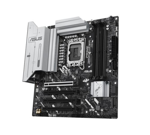 Материнская плата ASUS PRIME Z890M-PLUS WIFI, LGA1851, Z890, 4*DDR5, 6*SATA, 3*M.2, 5*USB 3.2, 4*USB 2.0, Type-C, 3*PCIx16, HDMI+DP, mATX; 90MB1J80-M0EAY0