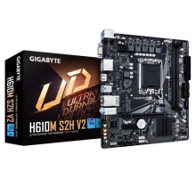 Материнская плата GIGABYTE H610M S2H, LGA1700, H610, 2*DDR5, 4*SATA, 1*M.2, 2*USB 3.2, 4*USB 2.0, 1*PCIx16, 1*PCIx1, D-Sub+HDMI+2*DP, mATX