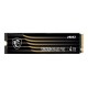 Твердотельный накопитель MSI SSD SPATIUM M480 Pro, 4000GB, M.2(22x80mm), NVMe, PCIe 4.0 x4, 3D TLC, R/W 7400/7000, IOPs 1 000 000/1 000 000, DRAM buffer 2048MB, TBW 3000, DWPD 0.41 (5 лет)