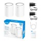 Wi-Fi Mesh-система/ AX1800 Wi-Fi 6 Mesh Solution 2-Pack,Chipset MediaTek, Dual-Band, 802.11ax/ac/a/b/g/n, 1201Mbps at 5GHz + 574Mbps at 2.4GHz, 2 Gigabit Ethernet Ports, 4 internal antennas, MU-MIMO, DDNS, Zerotier/Wireguard/OpenVPN/IPSec/L2TP/PPTP VPN,