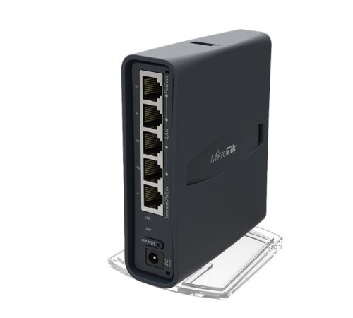 Точка доступа wi-fi MikroTik hAP ac lite with 650MHz CPU, 64MB RAM, 5xLAN, built-in 2.4Ghz 802.11b/g/n two chain wireless with integrated antennas, built-in 5Ghz 802.11ac single  chain wireless with integrated antenna, U