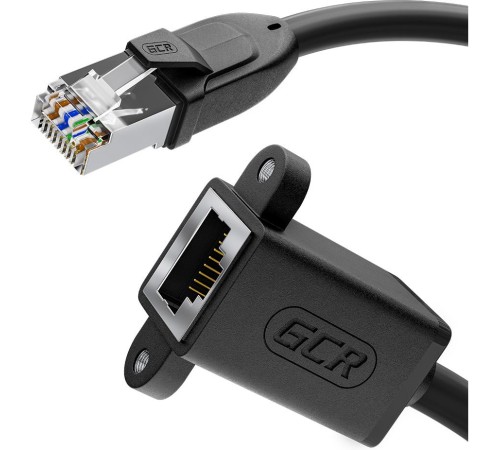 GCR Удлинитель PROF патч-корда прямой 5.0m, FTP медь, кат.6, 24 AWG, крепление под винт, никелированный коннектор, T568B, GCR-53719 GCR Удлинитель PROF патч-корда прямой 5.0m, FTP медь, кат.6, 24 AWG, крепление под винт, никелированный коннектор, T568B, GCR-53719