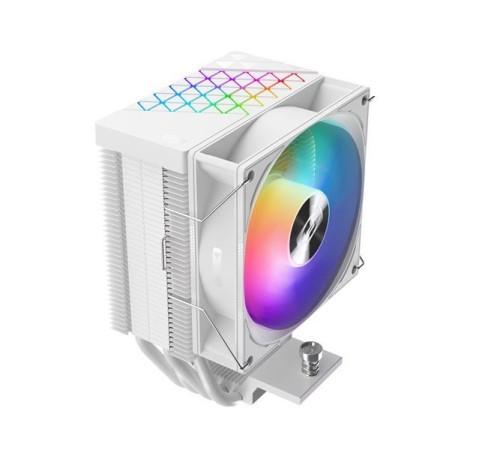 Кулер для процессора PCCooler R400 ARGB WH S115X/1200/1700/AM4/AM5 (TDP 180W, 90mm ARGB Fan, 4 тепловые трубки 6мм, 650-2200RPM, 28,3dBa)