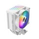Кулер для процессора PCCooler R400 ARGB WH S115X/1200/1700/AM4/AM5 (TDP 180W, 90mm ARGB Fan, 4 тепловые трубки 6мм, 650-2200RPM, 28,3dBa)