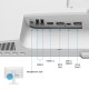 Мониторы/ Benq GW2786TC 27'', 1920x1080, IPS, 100Hz, 1300:1, 250cd, 5ms, HDMI, DP, Speakers, Height adj 130, Pivot, Flicker-free;Low Blue Light, 3Y, White