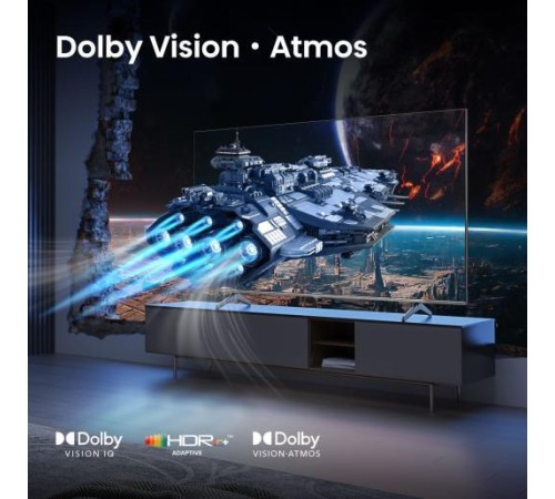 Телевизор ЖК 85'' Hisense/ 85", QLED, Ultra HD, 144Hz, Smart TV (ОС VIDAA U8.5), Wi-Fi, DVB-T2/T/C/S2/S, 144Hz Game Mode PRO, FreeSync Premium, HDR10+, 2.0ch 2х15W, CI+(1.4), 4хHDMI, 2хUSB, Black 2025