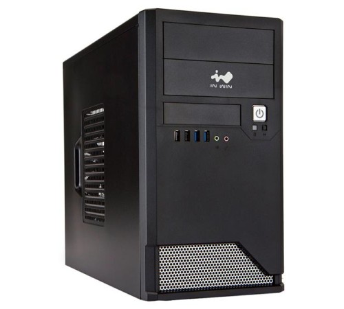 корпус Mini Tower InWin EMR048 Black __________  U2.0*2+U3.0*2+A(HD)  mATX (без блока питания)