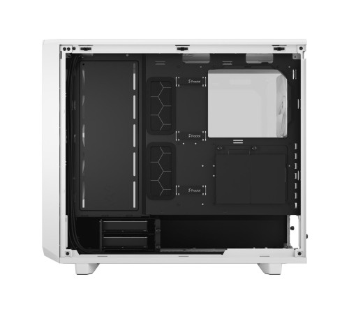 Корпус ПК без блока питания/ Case Fractal Design Meshify 2 Lite TG Clear Tint, Midi-Tower, 3x140mm, 2xUSB-A 3.2 E-ATX, ATX, mATX, mITX White