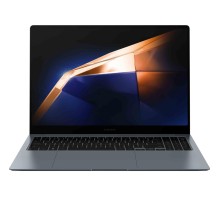 Ноутбук/ Samsung Galaxy Book4 Pro 16"(2880x1800 AMOLED)/Touch/Intel Core Ultra 5 125H(1.2Ghz)/16384Mb/512PCISSDGb/noDVD/Int:Intel Arc graphics/Cam/BT/WiFi/76WHr/war 1y/1.56kg/Moonstone Gray/Win11Home + Eng kbd 3 pin