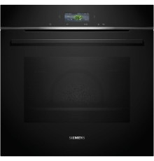 Встраиваемый духовой шкаф SIEMENS/ Электрический духовой шкаф с конвекцией, объем 71 л, 13 режимов, автопрограммы, очистка каталитическая + паровая, направляющие проволочные, термощуп
