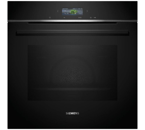 Встраиваемый духовой шкаф SIEMENS/ Электрический духовой шкаф с конвекцией, объем 71 л, 13 режимов, автопрограммы, очистка каталитическая + паровая, направляющие проволочные, термощуп Встраиваемый духовой шкаф SIEMENS/ Электрический духовой шкаф с конвекцией, объем 71 л, 13 режимов, автопрограммы, очистка каталитическая + паровая, направляющие проволочные, термощуп