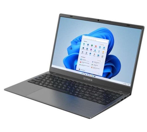 Ноутбук IRBIS GroovyBook 15 Core I5-1240P, 16GB+1Tb NVME SSD,15,6"LCD 1920*1080 IPS ,AX101 WIFI, Front camera: 2MP, TPM2.0, 7.7V 6000mha battery, TYPE C full function, with RJ45,Windows 11 Pro RUS,Grey