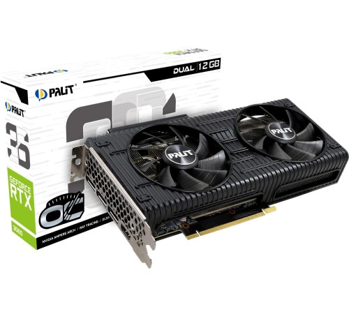 Видеокарта Palit RTX3060 DUAL OC 12G GDDR6 192bit 3-DP HDMI (Вскрытая упаковка) Видеокарта Palit RTX3060 DUAL OC 12G GDDR6 192bit 3-DP HDMI (Вскрытая упаковка)
