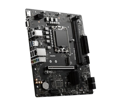 Материнская плата/ MB MSI INTEL H610 s1700, 2xDDR5(96GB), D-SUB/HDMI 1.4, 1xPCIe 4.0x16, 1xPCIe 3.0, 1xLAN, 4xSATA 6Gb/s, 1xM.2, 2xUSB 3.2, 4xUSB 2.0, 1xPS/2, mATX Материнская плата/ MB MSI INTEL H610 s1700, 2xDDR5(96GB), D-SUB/HDMI 1.4, 1xPCIe 4.0x16, 1xPCIe 3.0, 1xLAN, 4xSATA 6Gb/s, 1xM.2, 2xUSB 3.2, 4xUSB 2.0, 1xPS/2, mATX