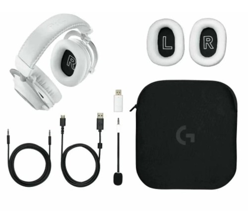 Гарнитура Logitech Wireless Gaming Headset G Pro X 2, 2.4GHz (USB), BLUETOOTH, White, [981-001269]