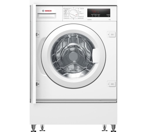 Встраиваемая стиральная машина BOSCH 60x55.5x85см, фронтальная загрузка, объем загрузки белья 7кг, 1200 об/мин