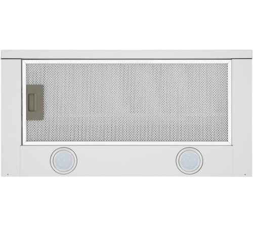 ВЫТЯЖКА HOMSair Flat 50 White/ встраиваемая, кнопочное управление, 2 скорости, 520 м3/ч, до 20 м2, 45 дБ, угольный фильтр CF110 - 1 шт, ШхВхД: 500х176х280 мм, белый цвет