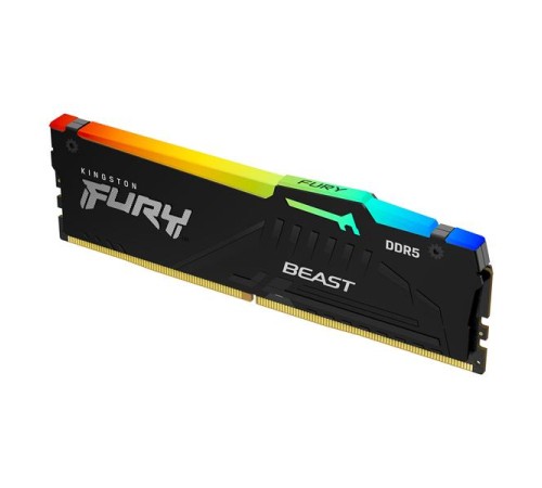 Оперативная память Kingston 32GB 5600MT/s DDR5 CL40 DIMM FURY Beast RGB XMP