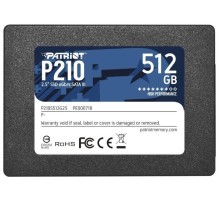 Твердотельный накопитель Patriot SSD P210 512GB SATA3 2.5" R520/W430 TBW 240TB 3D NAND