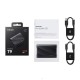Внешние HDD и SSD/ Samsung External SSD T9, 1000GB, Type-C, USB 3.2 Gen2, R/W 2000/1950MB/s, 88x60x14mm, Black (12 мес.)