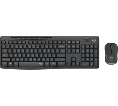 Комплект (клавиатура + мышь)/ Logitech Wireless MK295 Silent Combo GRAPHITE Retail Комплект (клавиатура + мышь)/ Logitech Wireless MK295 Silent Combo GRAPHITE Retail