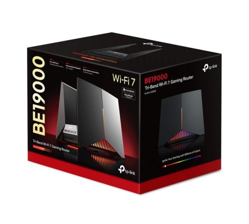 Маршрутизатор TP-Link Archer GE800, BE19000 Tri-Band Wi-Fi 7 Gaming Router