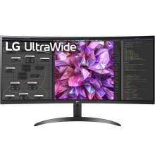 Монитор LG LCD 34WQ60C-B/ LG UltraWide 34WQ60C-B 34" Curved 3800R IPS monitor, 3440x1440, 300cd/m2, 21:9, 5мс (GtG), HDMIx2, DP, 60Hz, 178/178, FreeSync, HDR 10, VESA (100x100 мм), sRGB 99%, PBP, вcтроенный БП, black