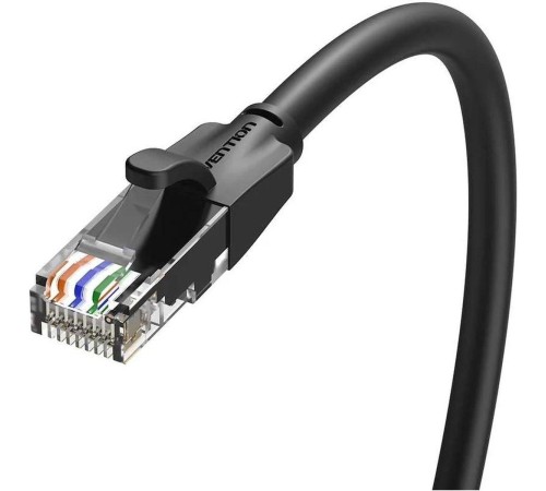 Патч-корд Vention прямой UTP cat.6, RJ45 - 15м. Черный
