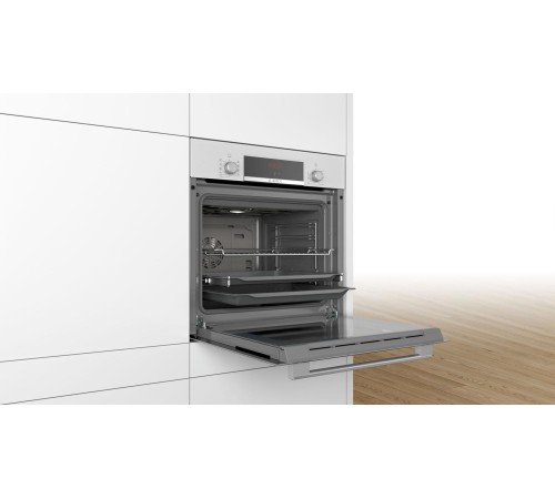 Встраиваемая электрическая духовка BOSCH 59.5x59.4x54.8 см, 66 л, гриль, конвекция, белый