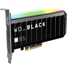 Твердотельные накопители/ WD SSD Black AN1500 NVMe AIC, 2000GB, PCIE (176mm), NVMe, PCIe 3.0 x8, R/W 6500/4100MB/s, DRAM buffer 2048MB, with RGB Heat Spreader (12 мес.)