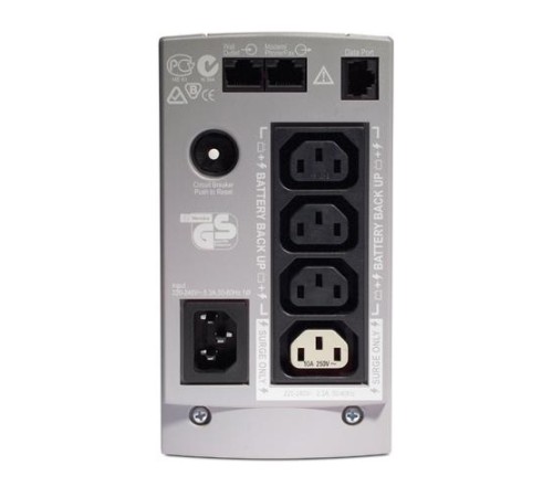 Источник бесперебойного питания для персональных компьютеров APC Back-UPS CS 500VA/300W, 230V, 4xC13 outlets (1 Surge & 3 batt.), Data/DSL protection, USB, PCh, user repl. batt., 1 year warranty