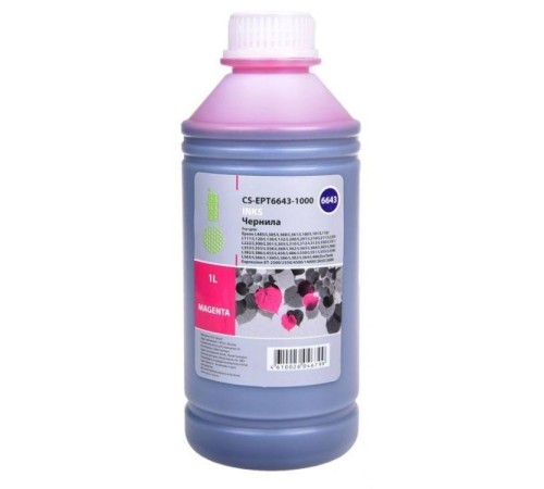 -/ Чернила Cactus CS-EPT6643-1000 T6643 пурпурный 1000мл для Epson L100/L110/L120/L132/L200/L210/L222/L