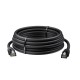GCR Патч-корд PROF прямой 10.0m, UTP медь кат.6, че, 24 AWG, ethernet high speed 10 Гбит/с, RJ45, T568B, GCR-52585